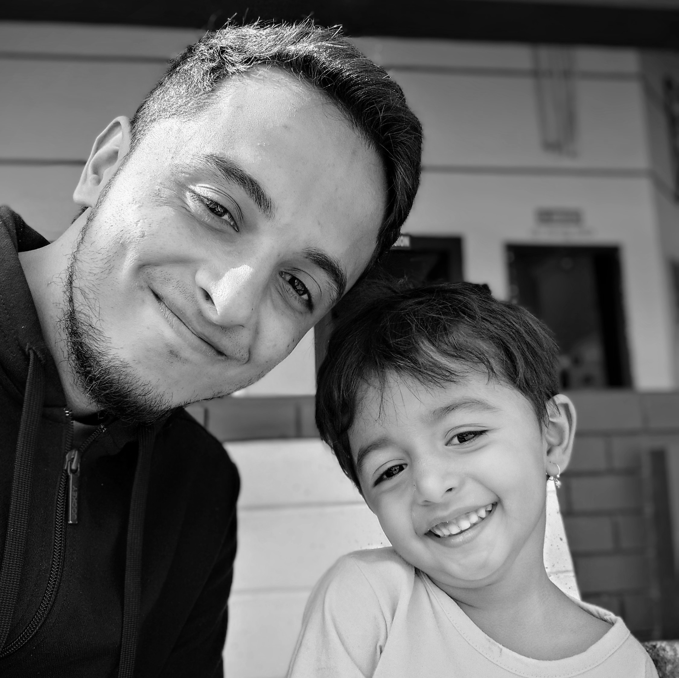 portrait of Jaseem & his daughter